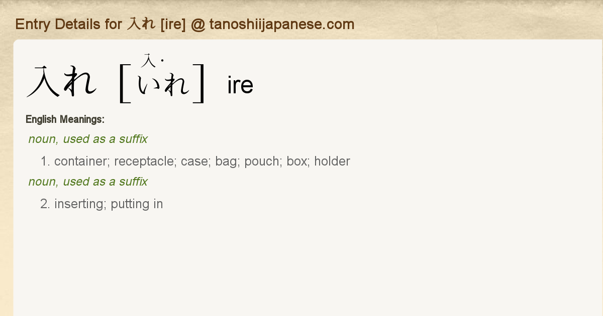Ire Definition