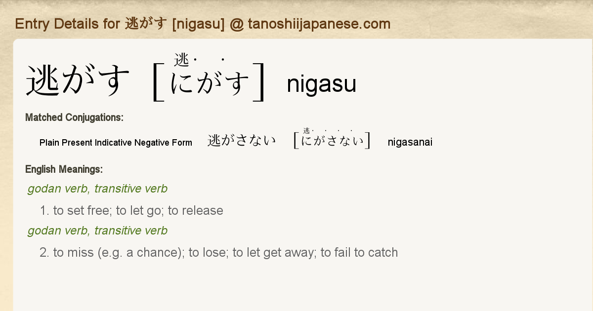 Entry Details For 逃がさない Nigasanai Tanoshii Japanese Entry Details For 逃がさない Nigasanai Tanoshii Japanese